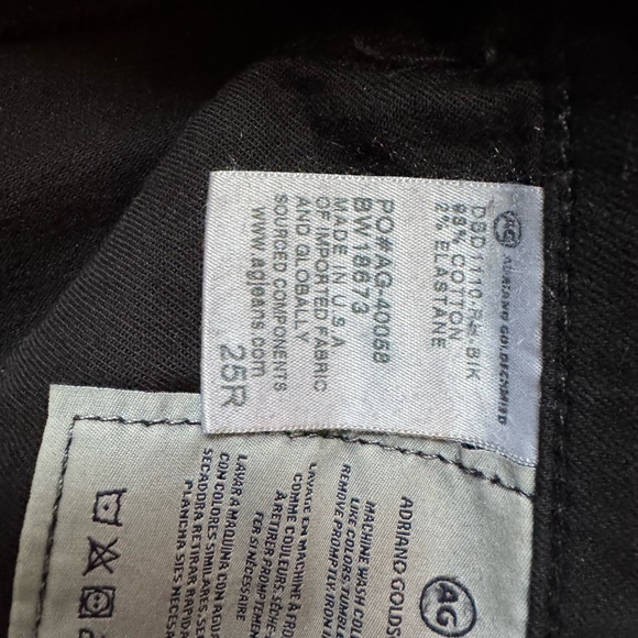 AG The Stilt Black Jeans - Picture 4 of 5